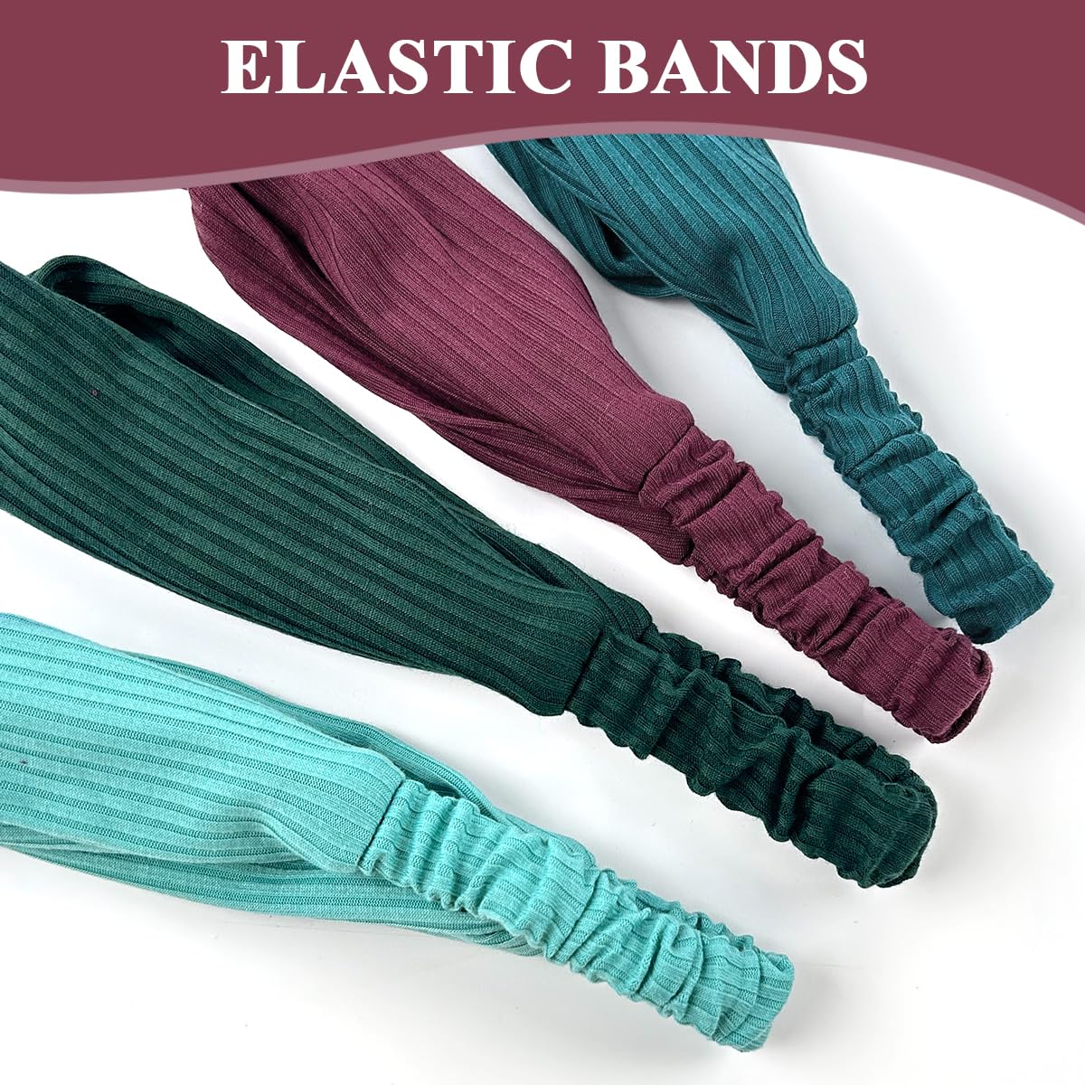 MAYCREATE® Headband for Women Girls, Stretchy Turban Hair Bands Hair Wrap Head Bands, Soft Twisted Knots Hairband for Face Clean, Makeup, Yoga, Workout (Multi C) MAYCREATE® Headband for Women Girls, Stretchy Turban Hair Bands Hair Wrap Head Bands, Soft Twisted Knots Hairband for Face Clean, Makeup, Yoga, Workout (Multi C)